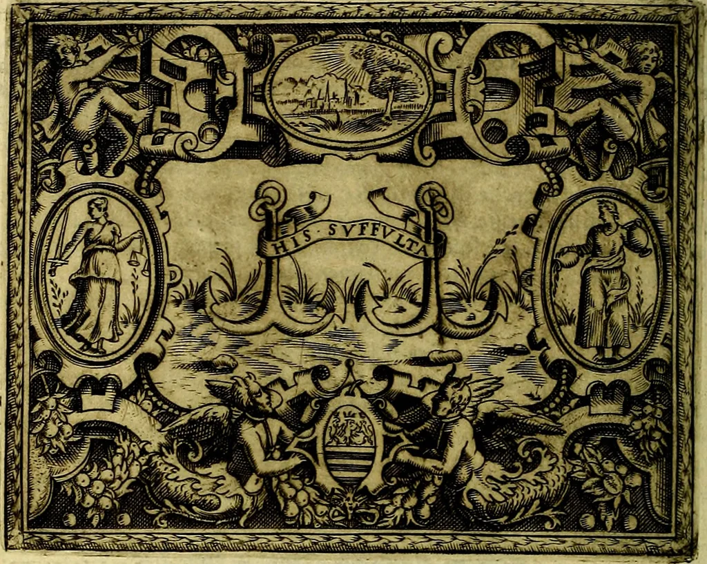 An illustration from Le imprese illustri del S.or Ieronimo Ruscelli., 1584, leaf 283