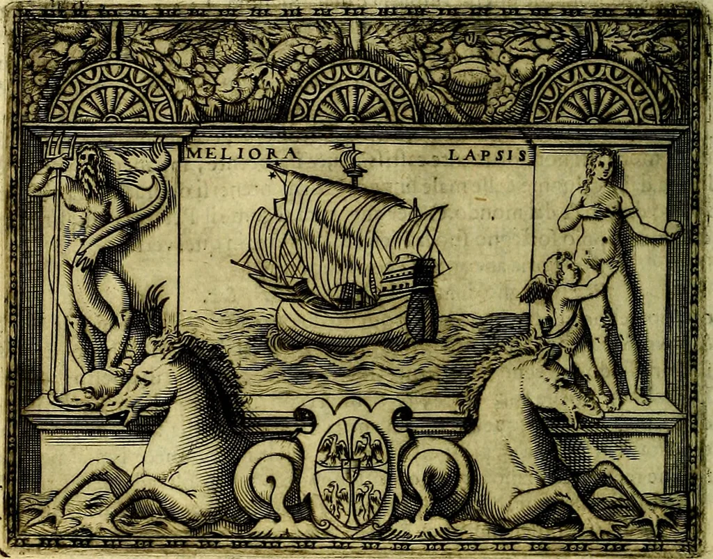 An illustration from Le imprese illustri del S.or Ieronimo Ruscelli., 1584, leaf 285