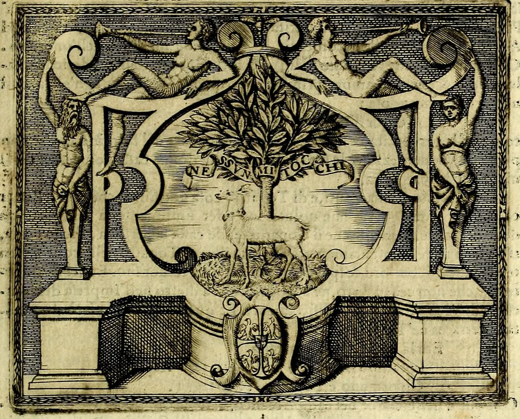 An illustration from Le imprese illustri del S.or Ieronimo Ruscelli., 1584, leaf 306