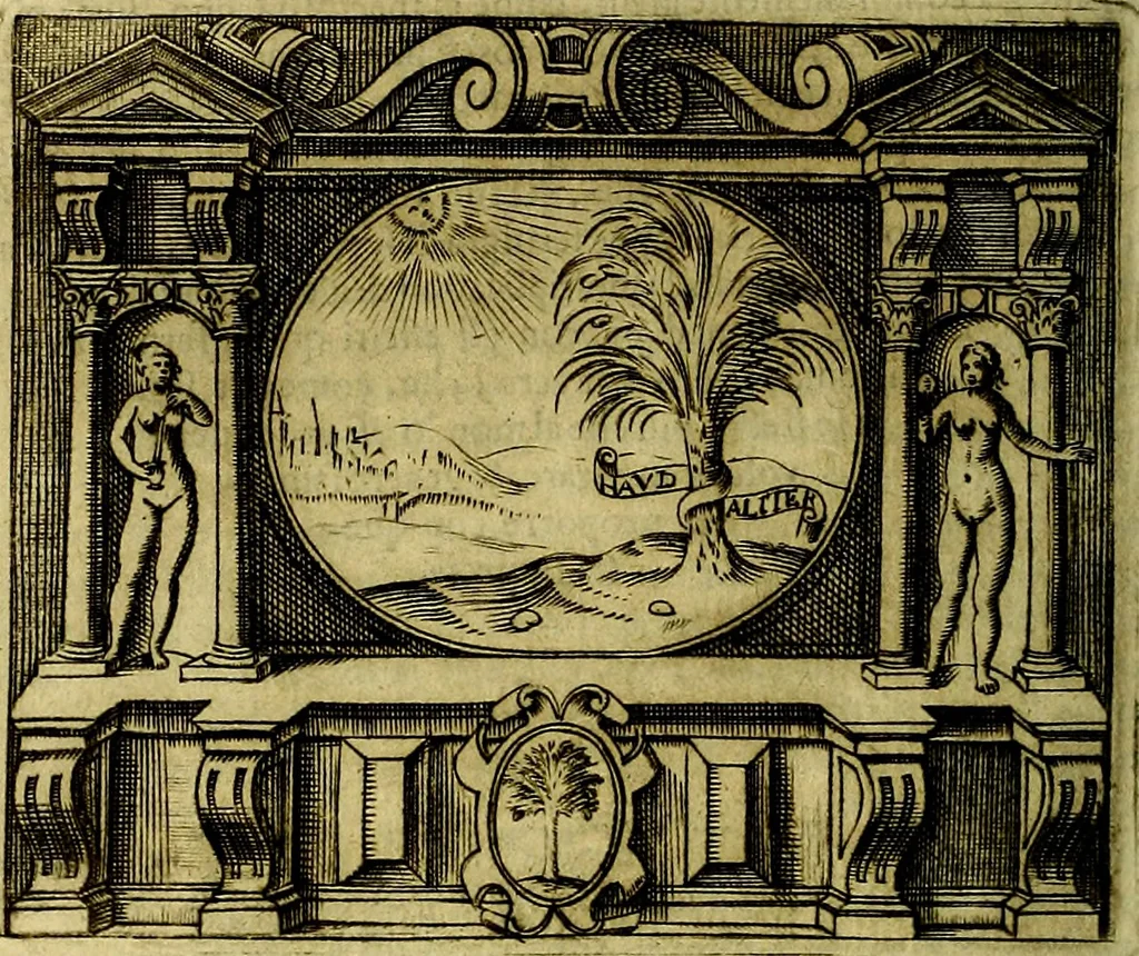 An illustration from Le imprese illustri del S.or Ieronimo Ruscelli., 1584, leaf 319