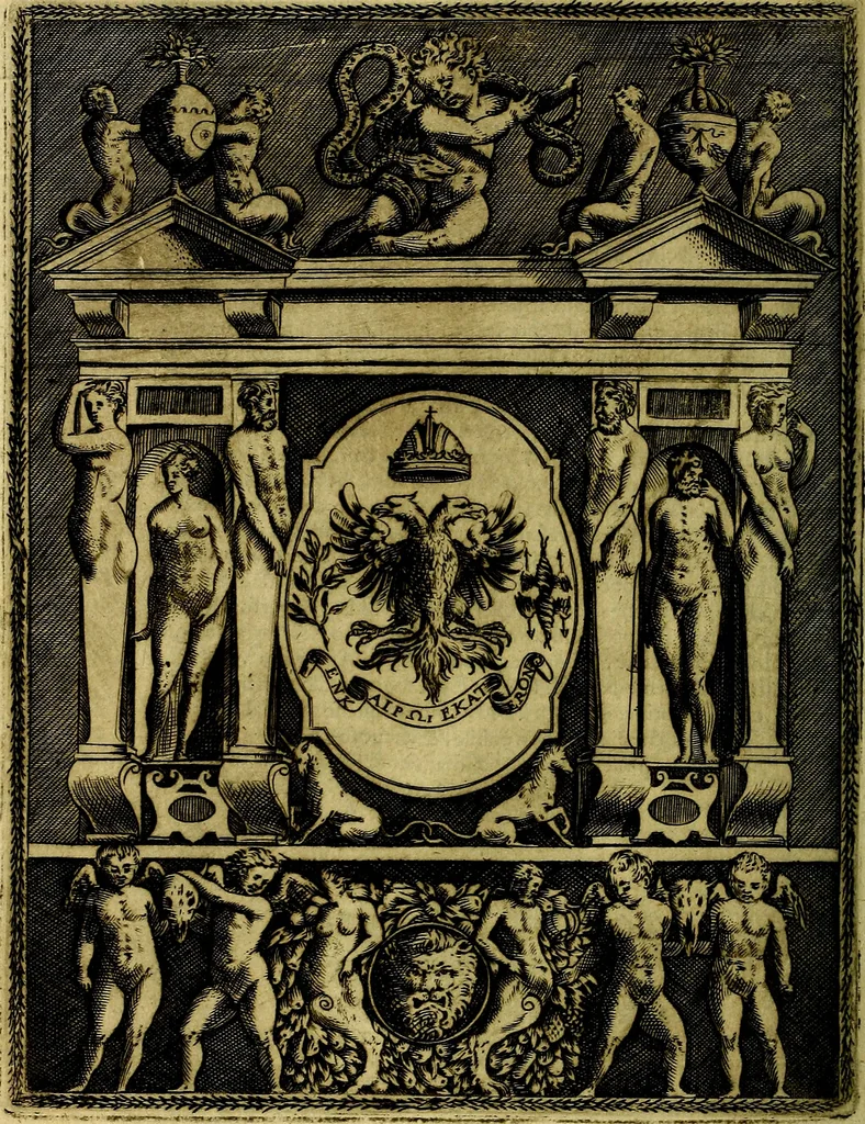 An illustration from Le imprese illustri del S.or Ieronimo Ruscelli., 1584, leaf 323