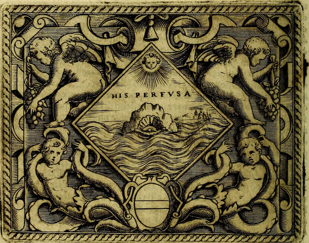 An illustration from Le imprese illustri del S.or Ieronimo Ruscelli., 1584, leaf 327
