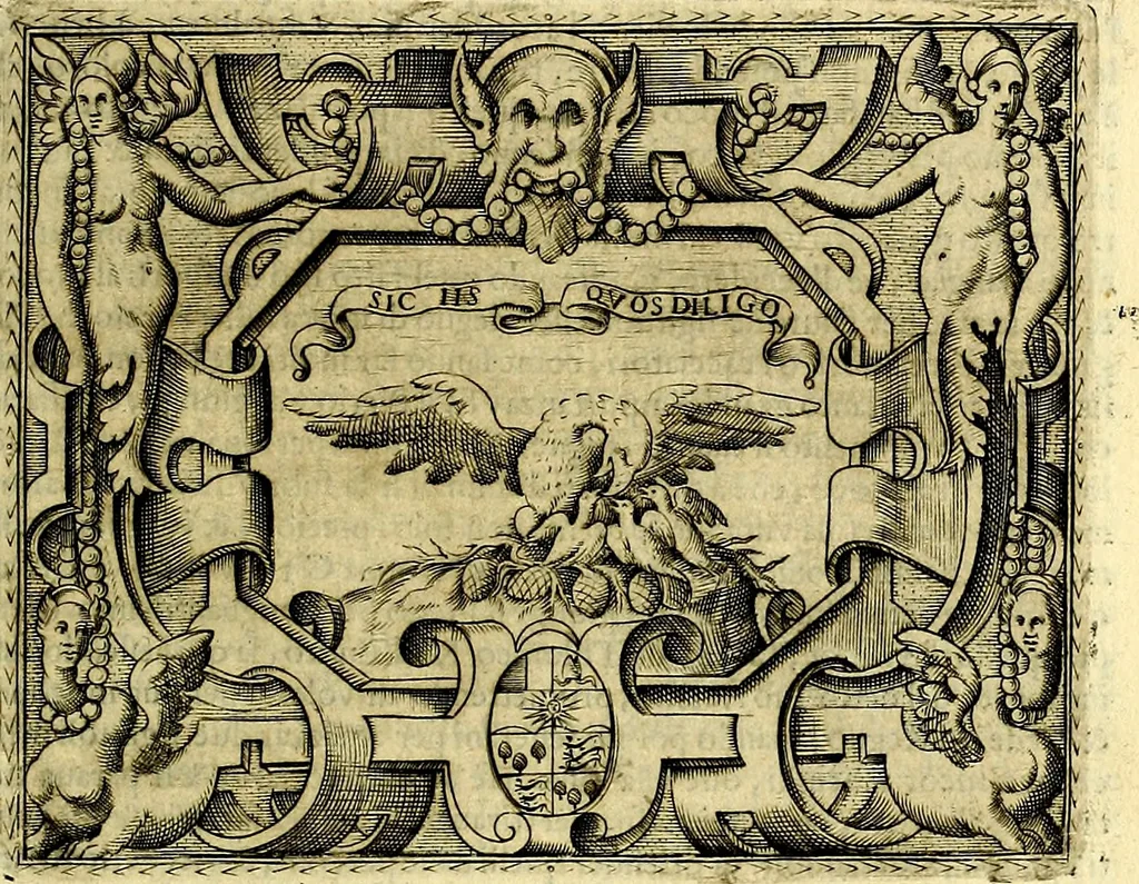 An illustration from Le imprese illustri del S.or Ieronimo Ruscelli., 1584, leaf 332