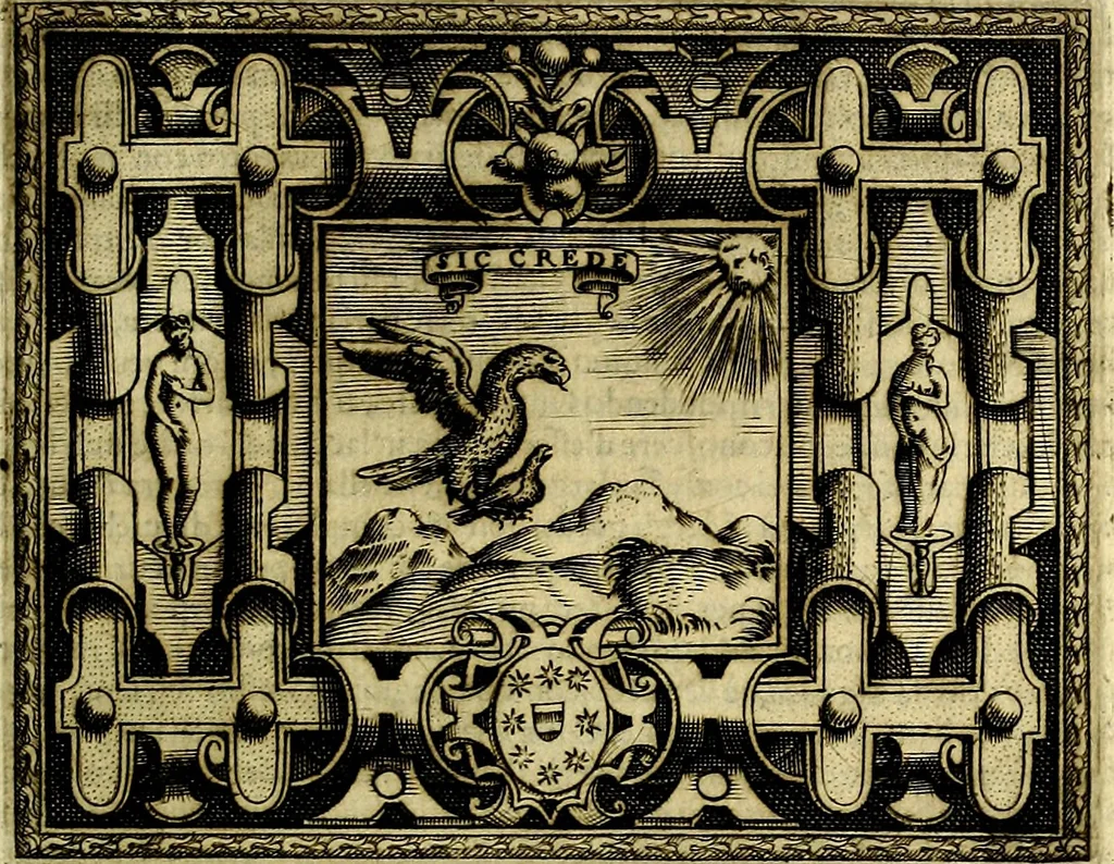 An illustration from Le imprese illustri del S.or Ieronimo Ruscelli., 1584, leaf 372