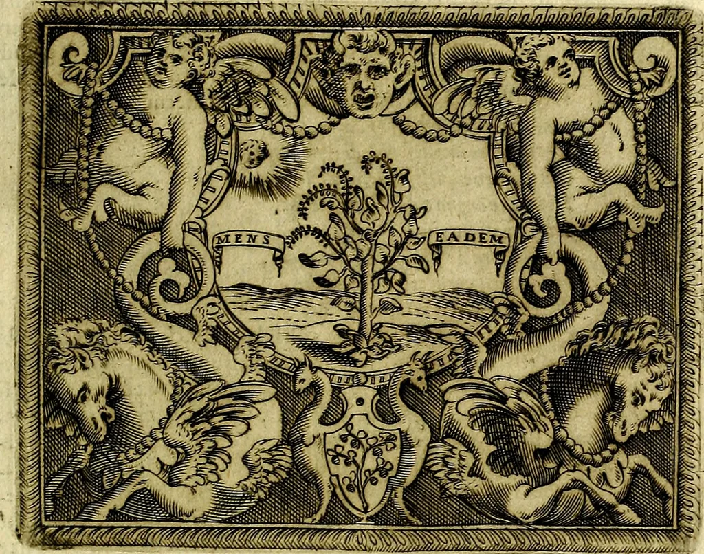 An illustration from Le imprese illustri del S.or Ieronimo Ruscelli., 1584, leaf 398