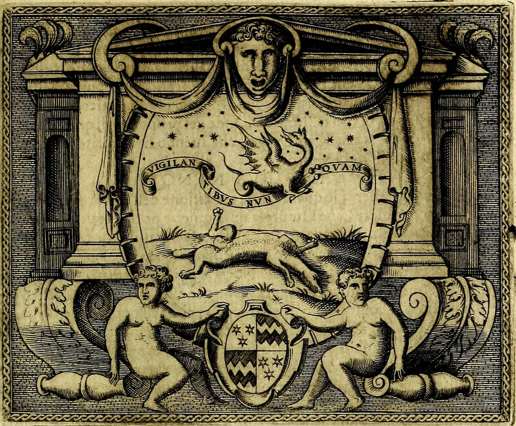 An illustration from Le imprese illustri del S.or Ieronimo Ruscelli., 1584, leaf 406