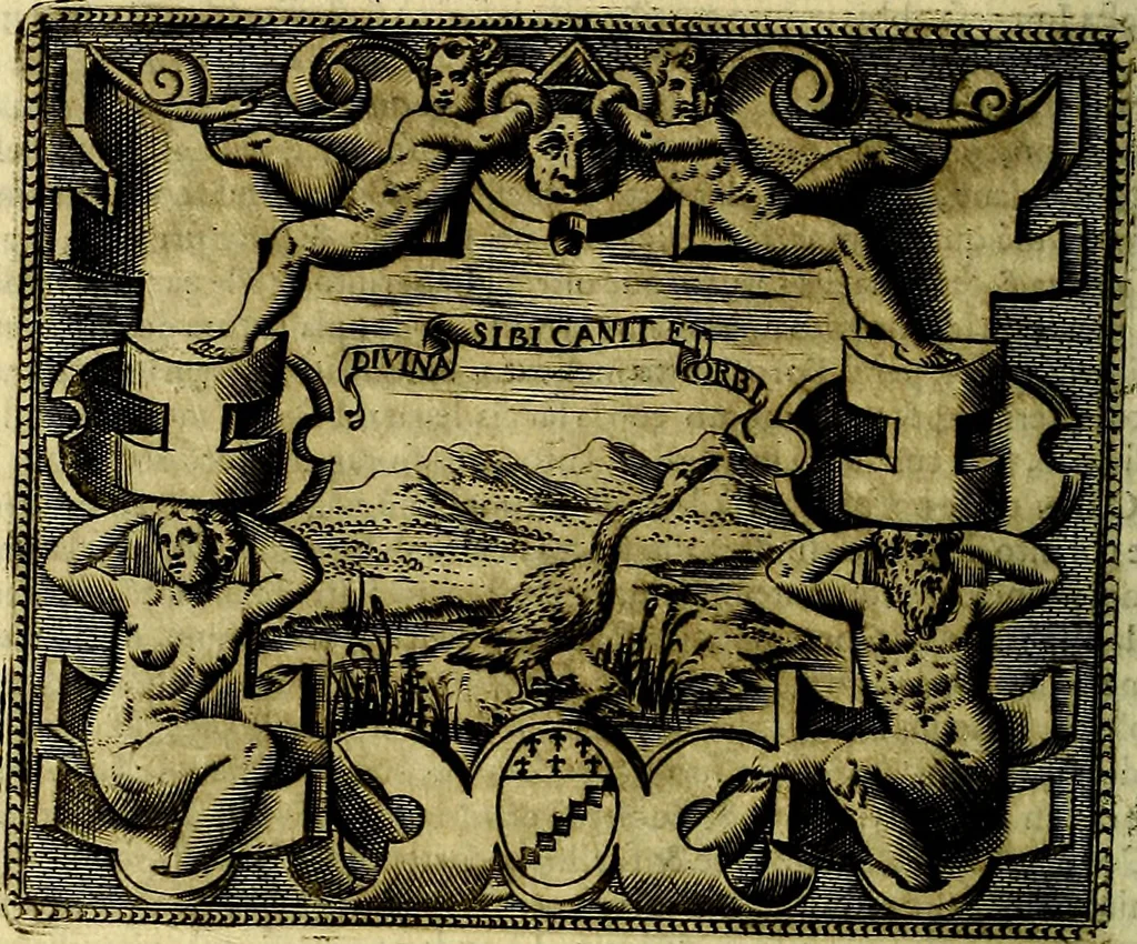 An illustration from Le imprese illustri del S.or Ieronimo Ruscelli., 1584, leaf 421