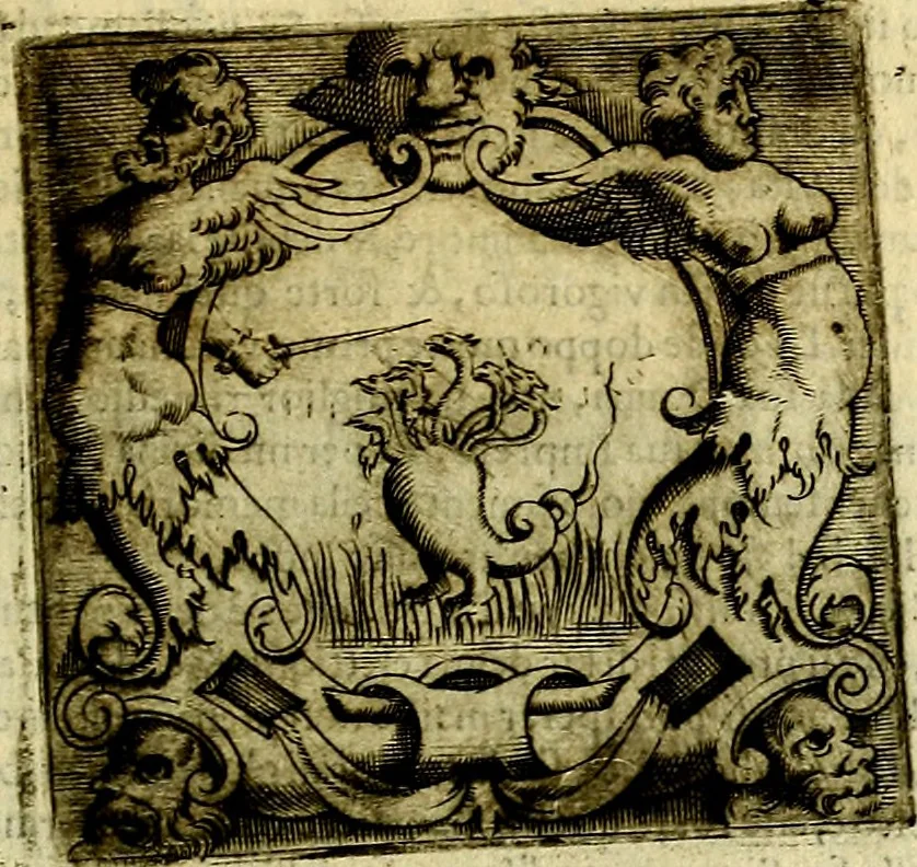 An illustration from Le imprese illustri del S.or Ieronimo Ruscelli., 1584, leaf 428