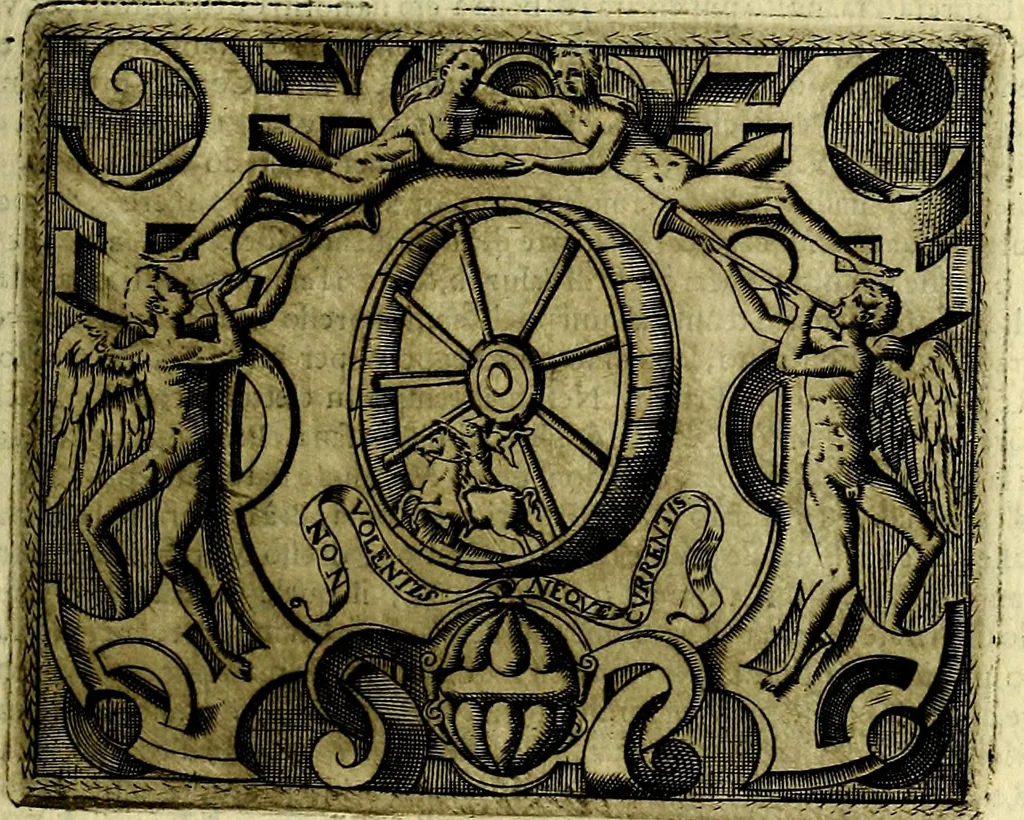 An illustration from Le imprese illustri del S.or Ieronimo Ruscelli., 1584, leaf 432