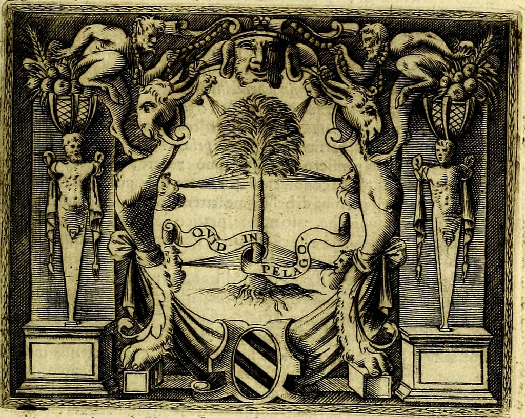 An illustration from Le imprese illustri del S.or Ieronimo Ruscelli., 1584, leaf 436
