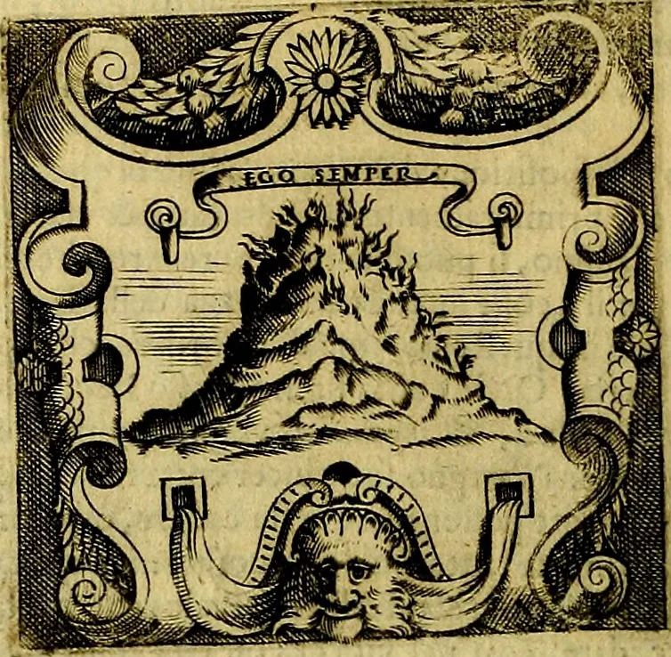 An illustration from Le imprese illustri del S.or Ieronimo Ruscelli., 1584, leaf 455