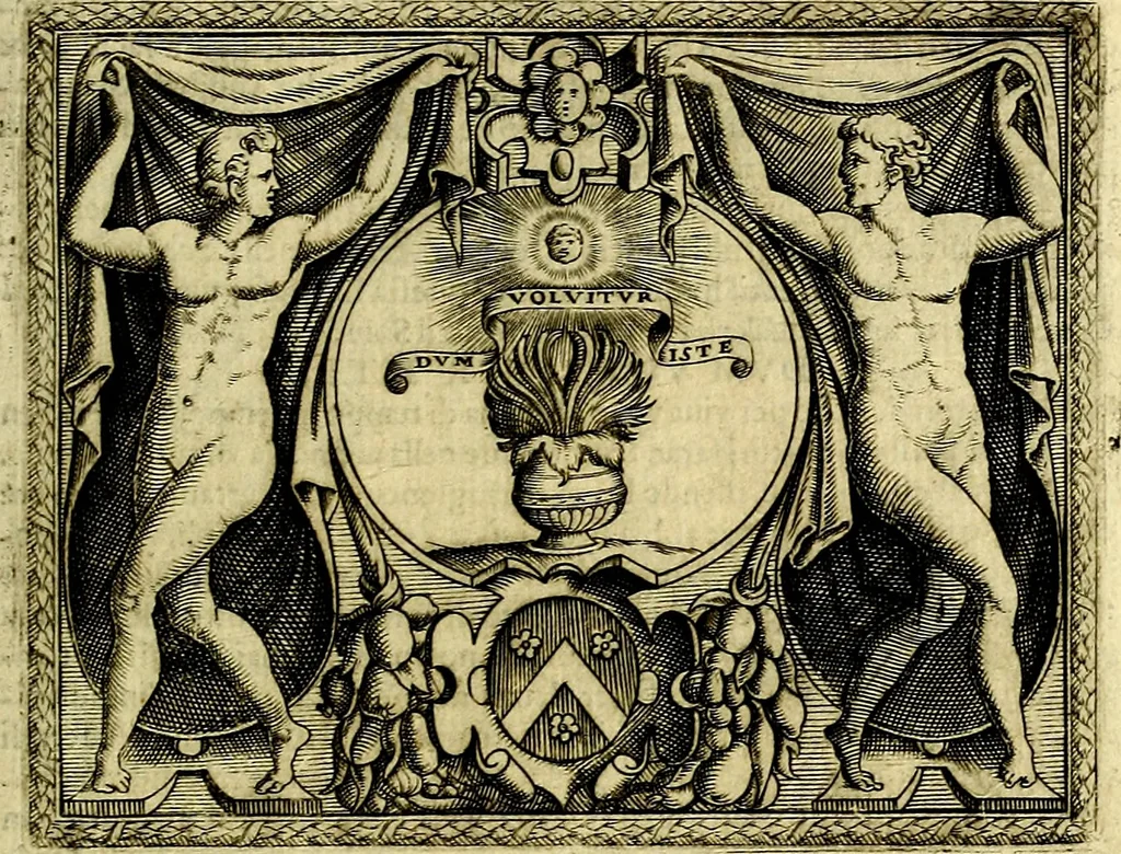 An illustration from Le imprese illustri del S.or Ieronimo Ruscelli., 1584, leaf 466