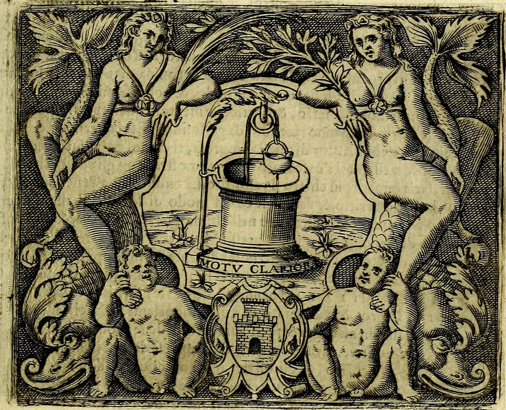 An illustration from Le imprese illustri del S.or Ieronimo Ruscelli., 1584, leaf 468