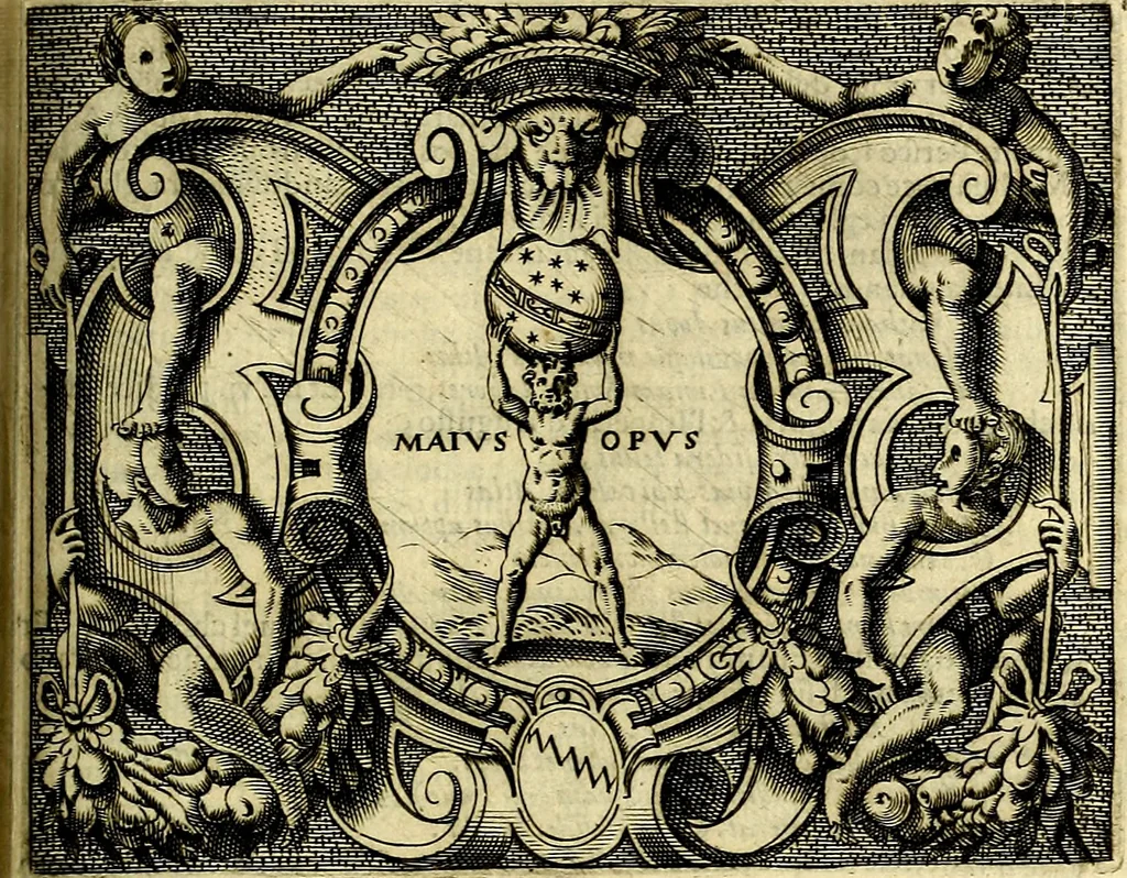 An illustration from Le imprese illustri del S.or Ieronimo Ruscelli., 1584, leaf 476