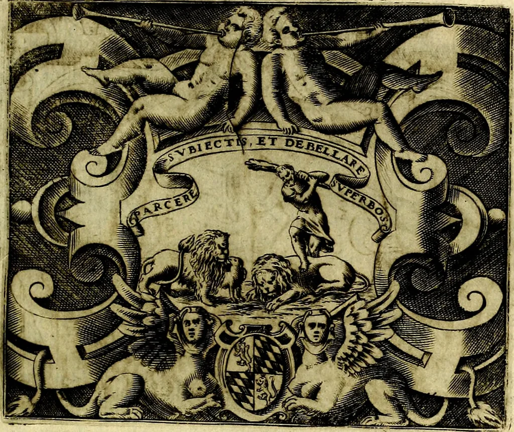 An illustration from Le imprese illustri del S.or Ieronimo Ruscelli., 1584, leaf 48