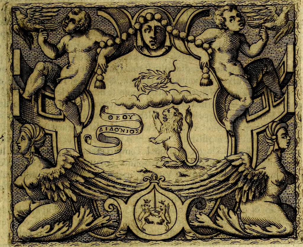 An illustration from Le imprese illustri del S.or Ieronimo Ruscelli., 1584, leaf 488