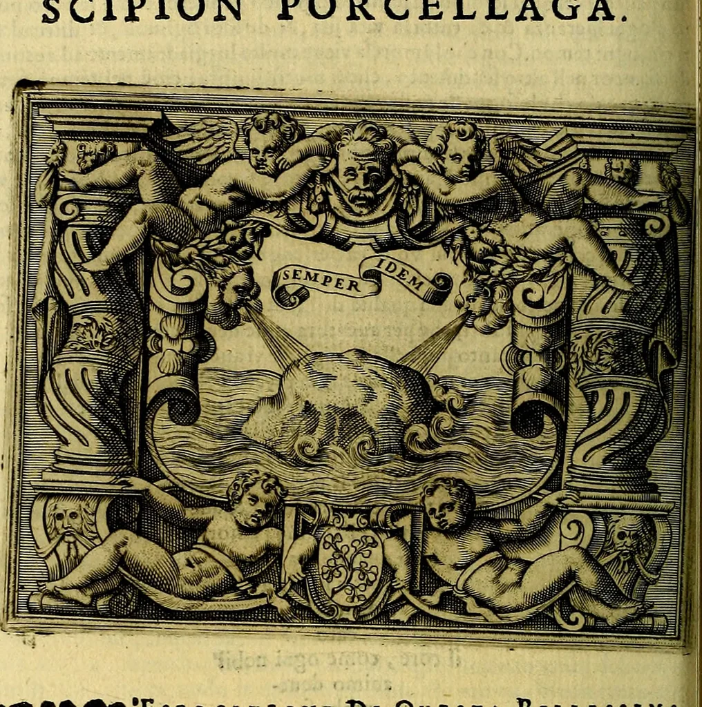 An illustration from Le imprese illustri del S.or Ieronimo Ruscelli., 1584, leaf 523
