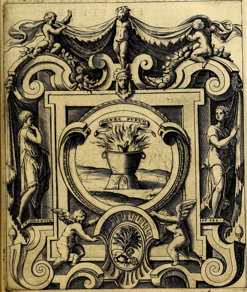 An illustration from Le imprese illustri del S.or Ieronimo Ruscelli., 1584, leaf 546