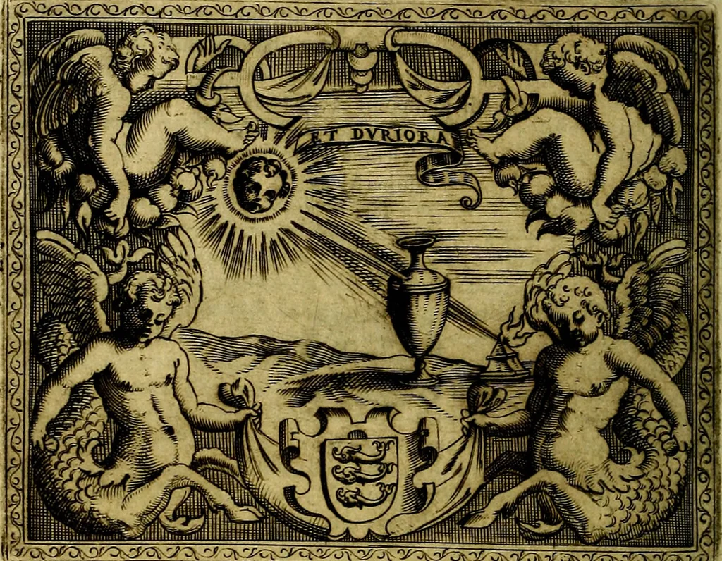 An illustration from Le imprese illustri del S.or Ieronimo Ruscelli., 1584, leaf 551