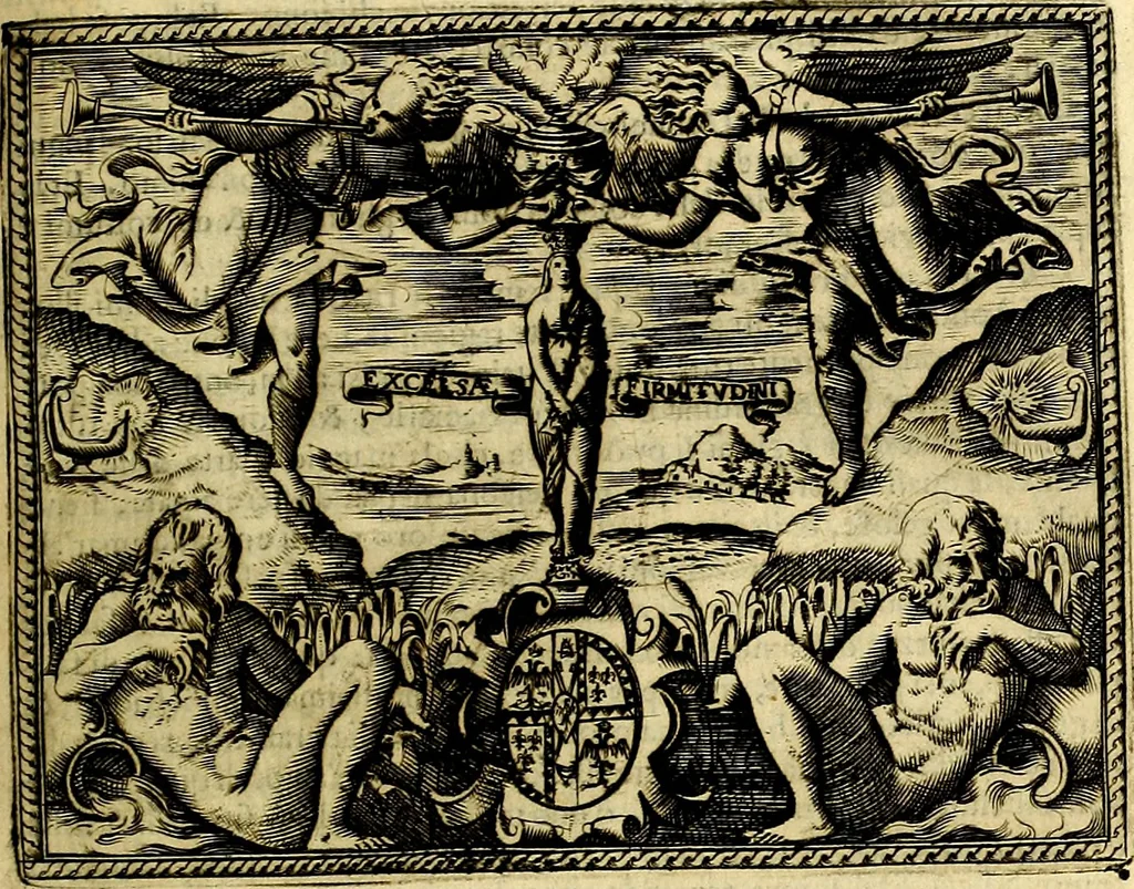 An illustration from Le imprese illustri del S.or Ieronimo Ruscelli., 1584, leaf 60