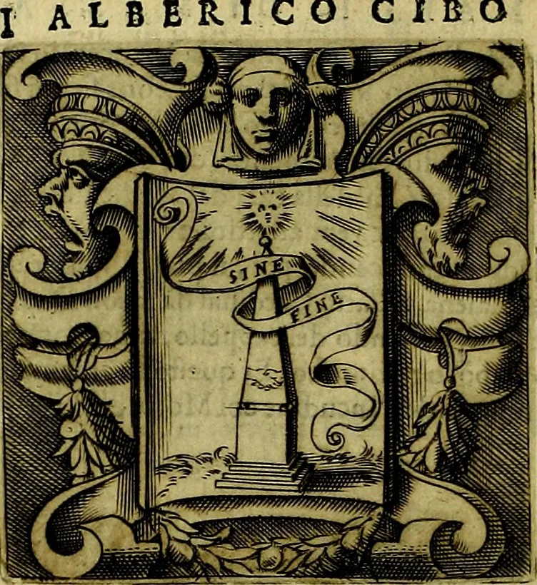 An illustration from Le imprese illustri del S.or Ieronimo Ruscelli., 1584, leaf 69