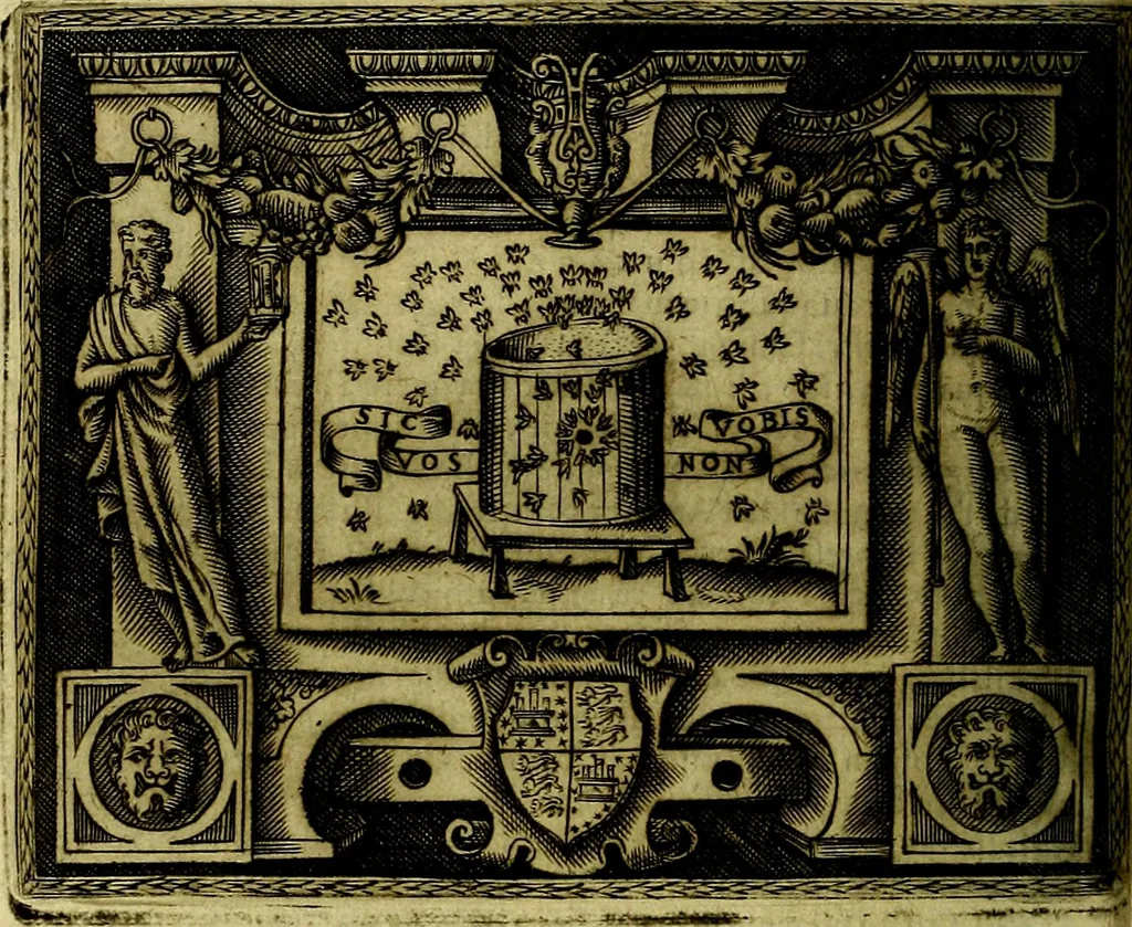 An illustration from Le imprese illustri del S.or Ieronimo Ruscelli., 1584, leaf 91