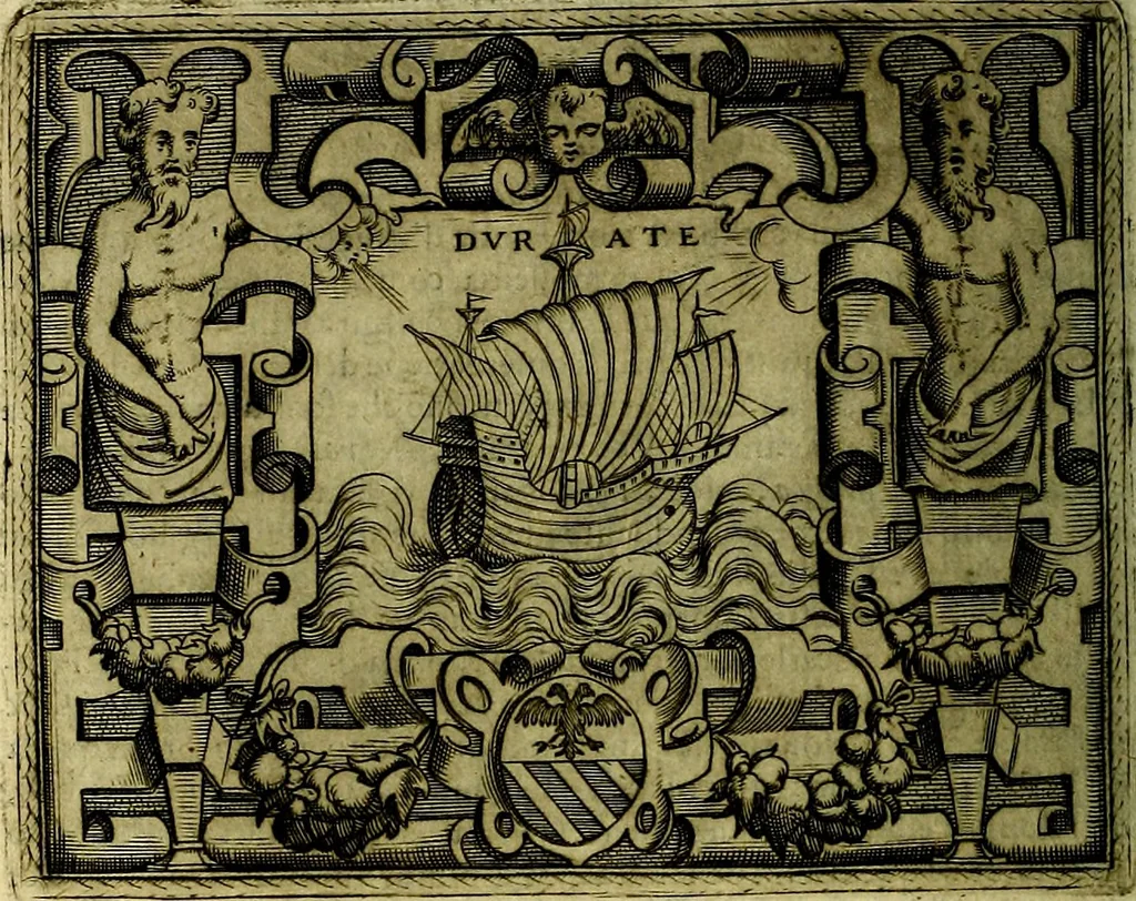 An illustration from Le imprese illustri del S.or Ieronimo Ruscelli., 1584, leaf 93