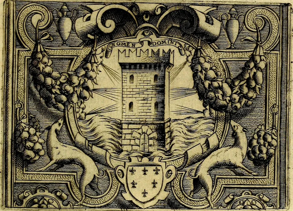 An illustration from Le imprese illustri del S.or Ieronimo Ruscelli., 1584, leaf 106