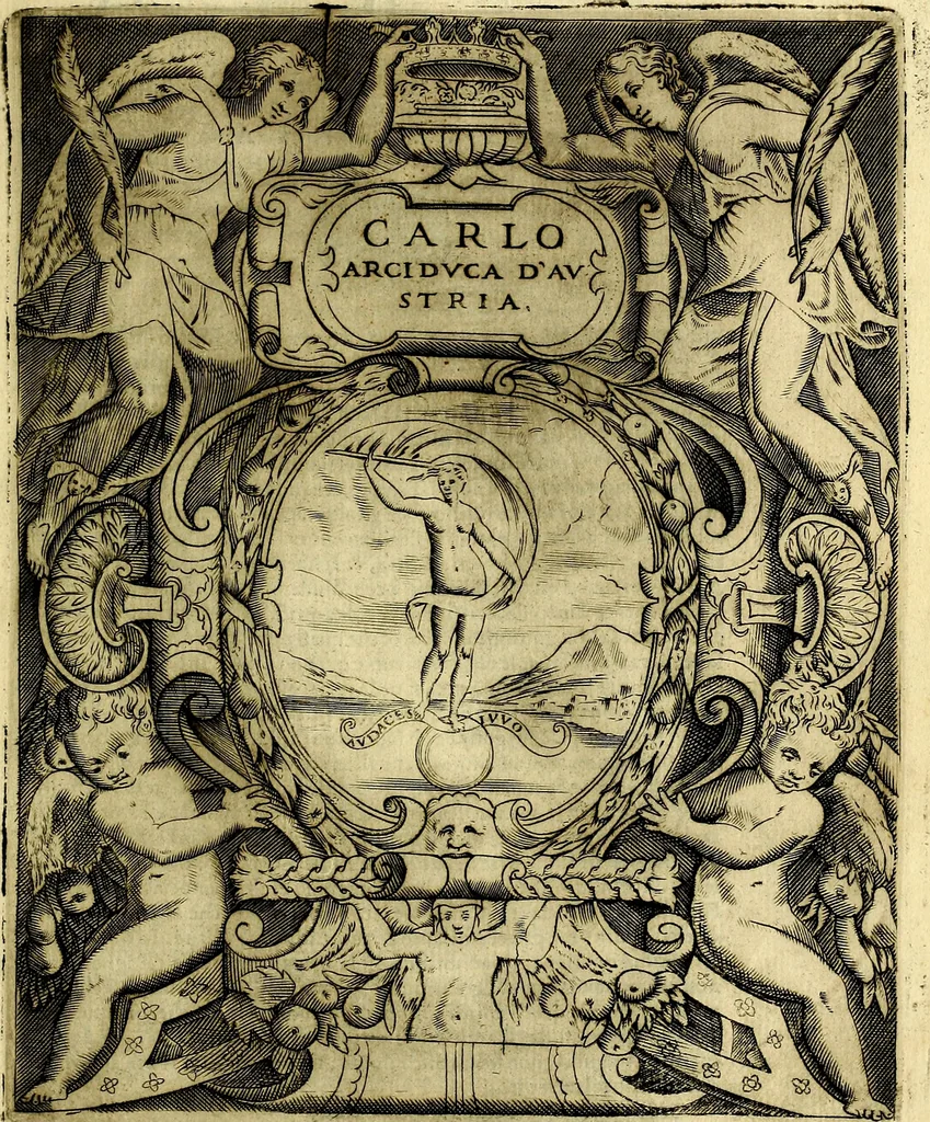 An illustration from Le imprese illustri del S.or Ieronimo Ruscelli., 1584, leaf 116