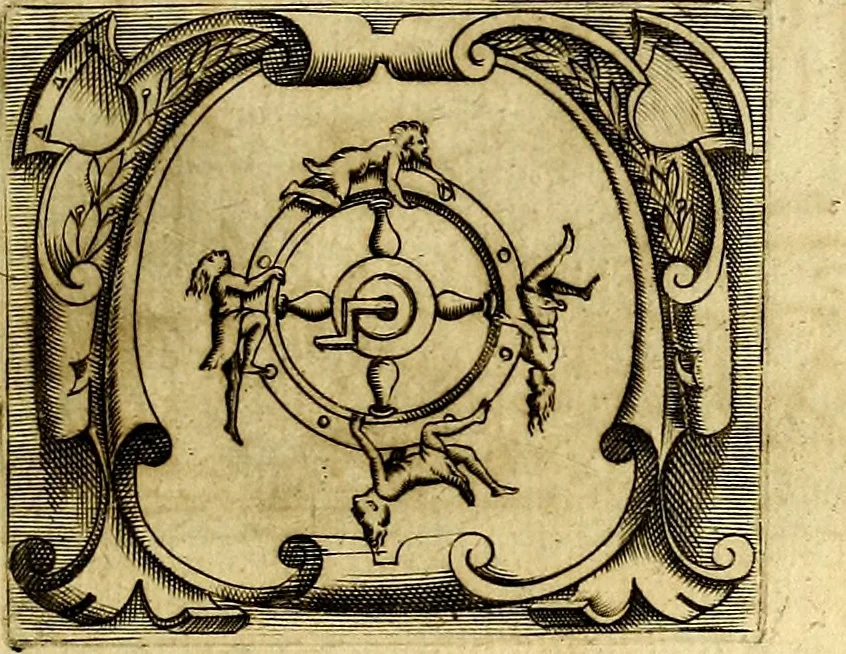 An illustration from Le imprese illustri del S.or Ieronimo Ruscelli., 1584, leaf 120