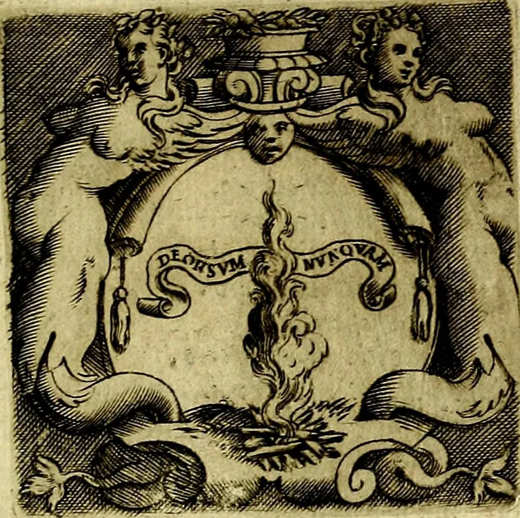 An illustration from Le imprese illustri del S.or Ieronimo Ruscelli., 1584, leaf 152