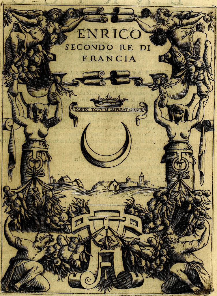 An illustration from Le imprese illustri del S.or Ieronimo Ruscelli., 1584, leaf 174