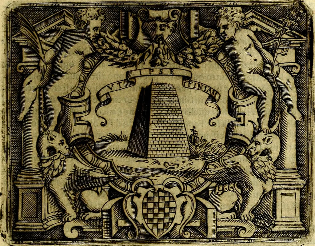 An illustration from Le imprese illustri del S.or Ieronimo Ruscelli., 1584, leaf 194