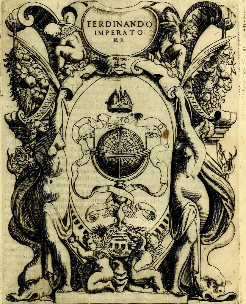 An illustration from Le imprese illustri del S.or Ieronimo Ruscelli., 1584, leaf 204