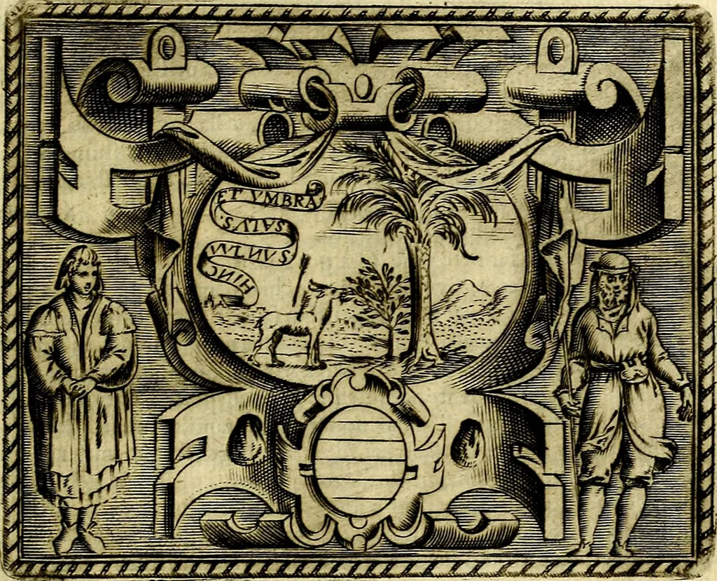 An illustration from Le imprese illustri del S.or Ieronimo Ruscelli., 1584, leaf 210