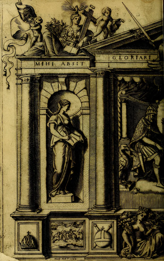An illustration from Le imprese illustri del S.or Ieronimo Ruscelli., 1584, leaf 227