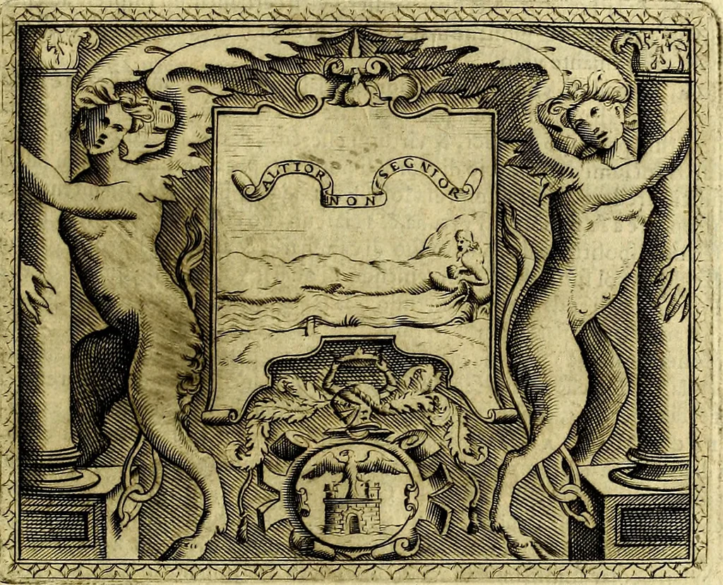 An illustration from Le imprese illustri del S.or Ieronimo Ruscelli., 1584, leaf 236