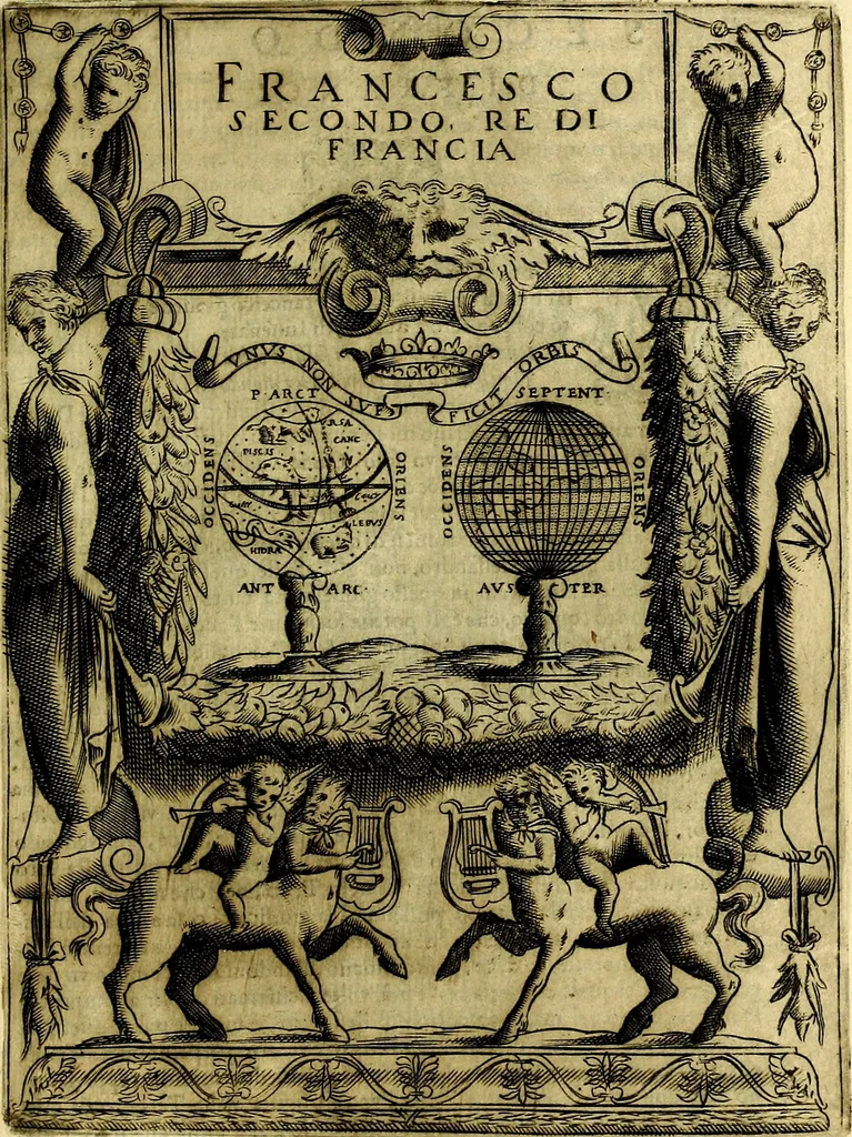 An illustration from Le imprese illustri del S.or Ieronimo Ruscelli., 1584, leaf 244