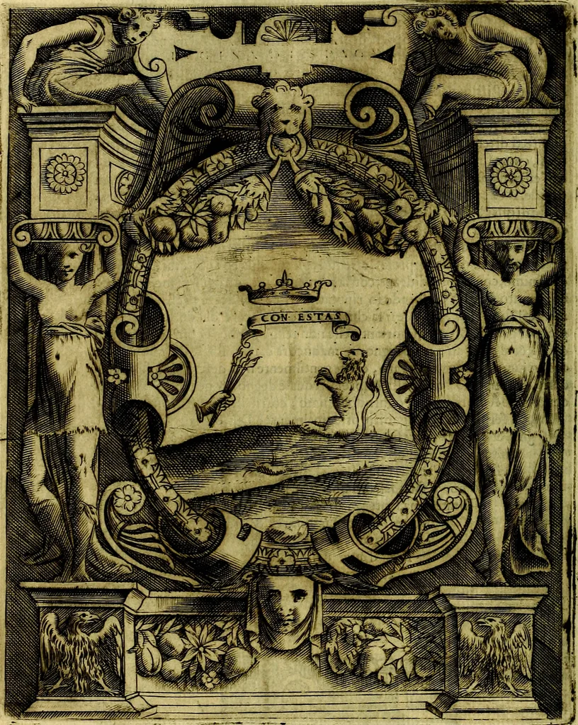 An illustration from Le imprese illustri del S.or Ieronimo Ruscelli., 1584, leaf 257