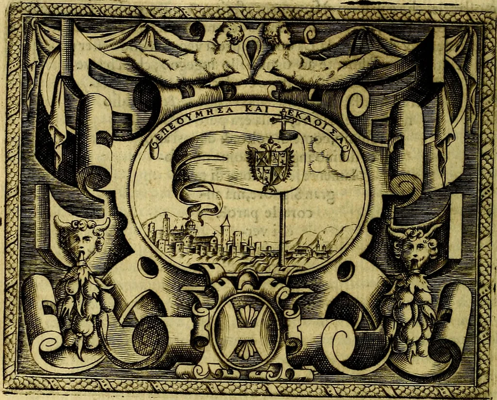 An illustration from Le imprese illustri del S.or Ieronimo Ruscelli., 1584, leaf 267