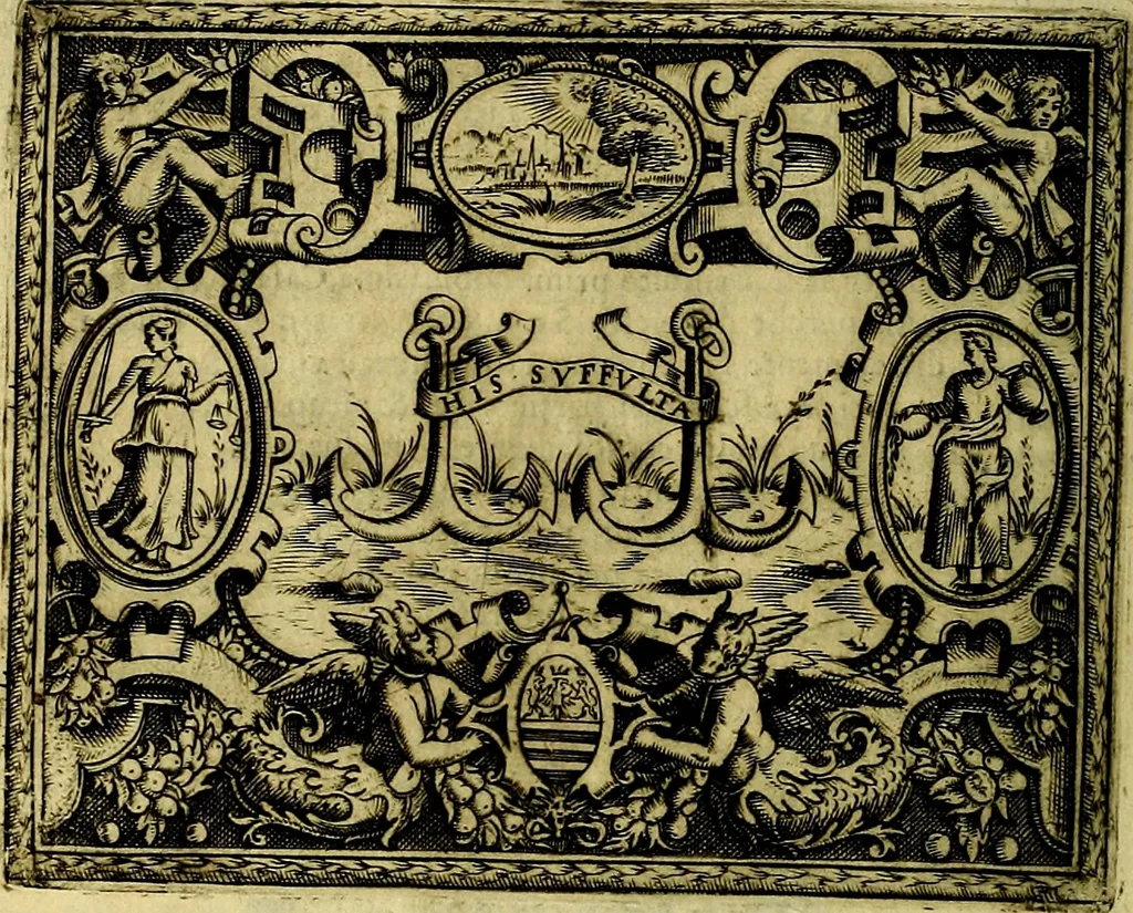 An illustration from Le imprese illustri del S.or Ieronimo Ruscelli., 1584, leaf 281