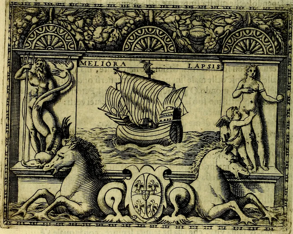 An illustration from Le imprese illustri del S.or Ieronimo Ruscelli., 1584, leaf 283