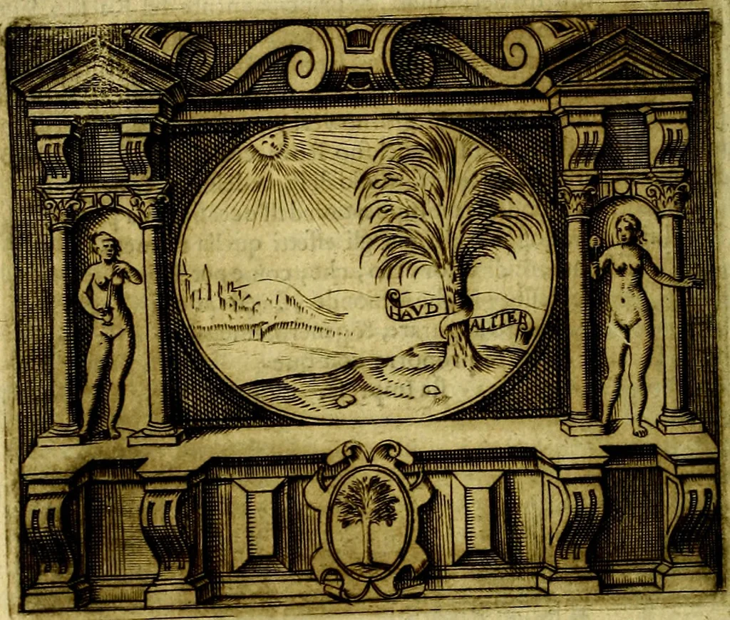 An illustration from Le imprese illustri del S.or Ieronimo Ruscelli., 1584, leaf 317
