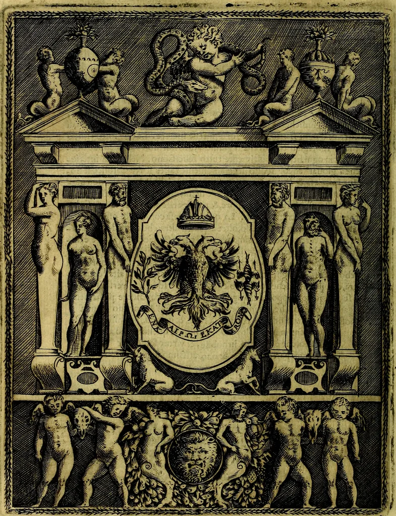 An illustration from Le imprese illustri del S.or Ieronimo Ruscelli., 1584, leaf 321