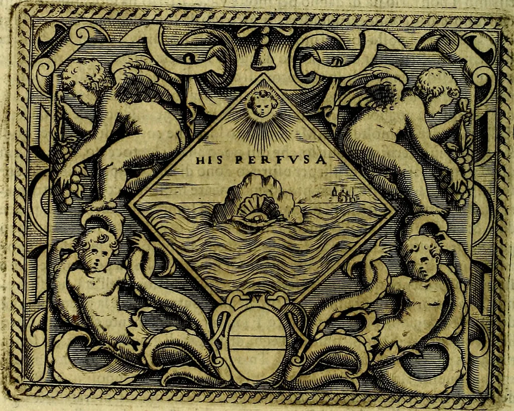 An illustration from Le imprese illustri del S.or Ieronimo Ruscelli., 1584, leaf 325