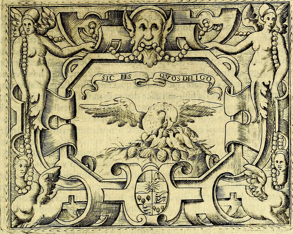 An illustration from Le imprese illustri del S.or Ieronimo Ruscelli., 1584, leaf 330