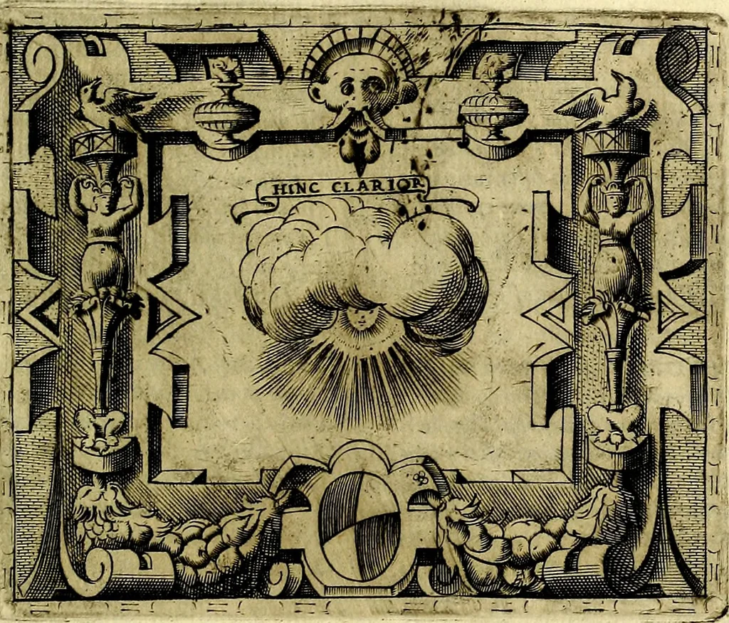 An illustration from Le imprese illustri del S.or Ieronimo Ruscelli., 1584, leaf 340