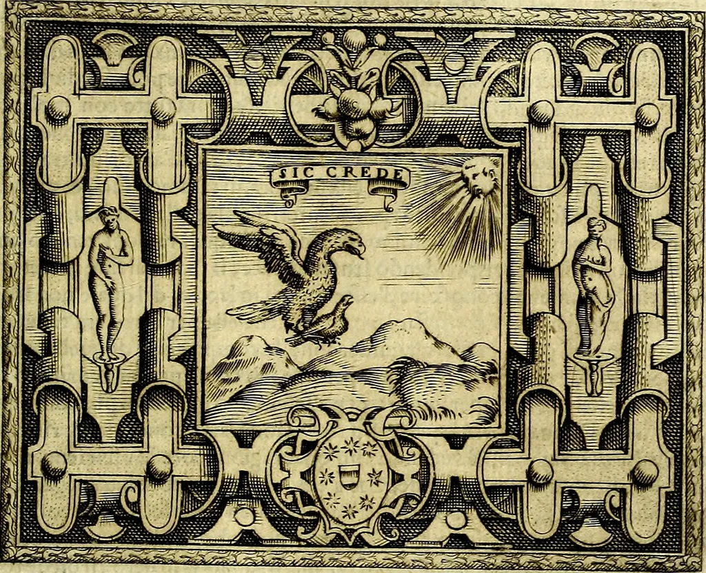 An illustration from Le imprese illustri del S.or Ieronimo Ruscelli., 1584, leaf 370
