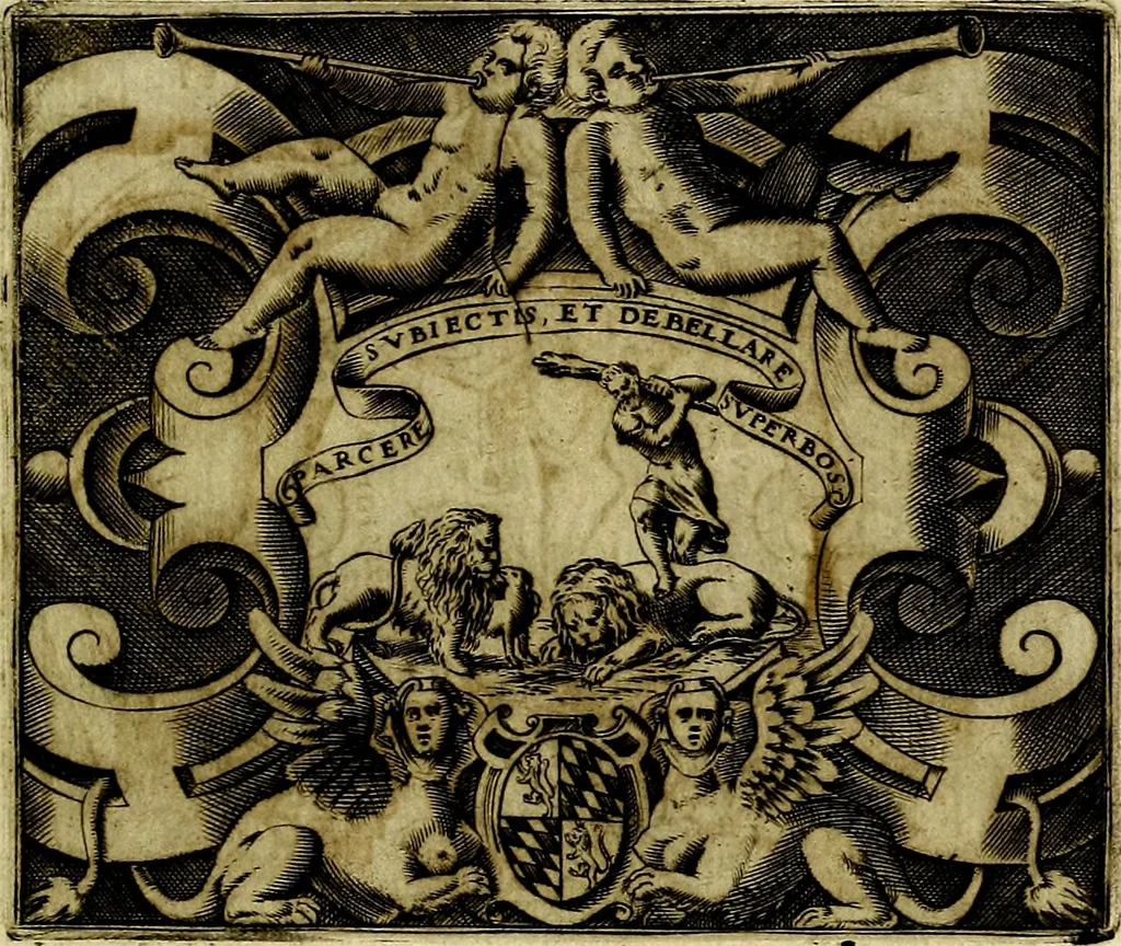 An illustration from Le imprese illustri del S.or Ieronimo Ruscelli., 1584, leaf 46