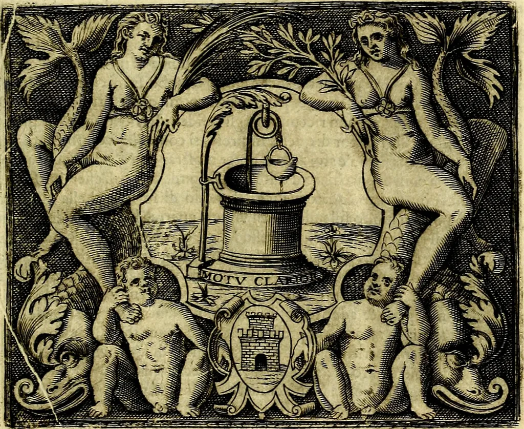 An illustration from Le imprese illustri del S.or Ieronimo Ruscelli., 1584, leaf 466